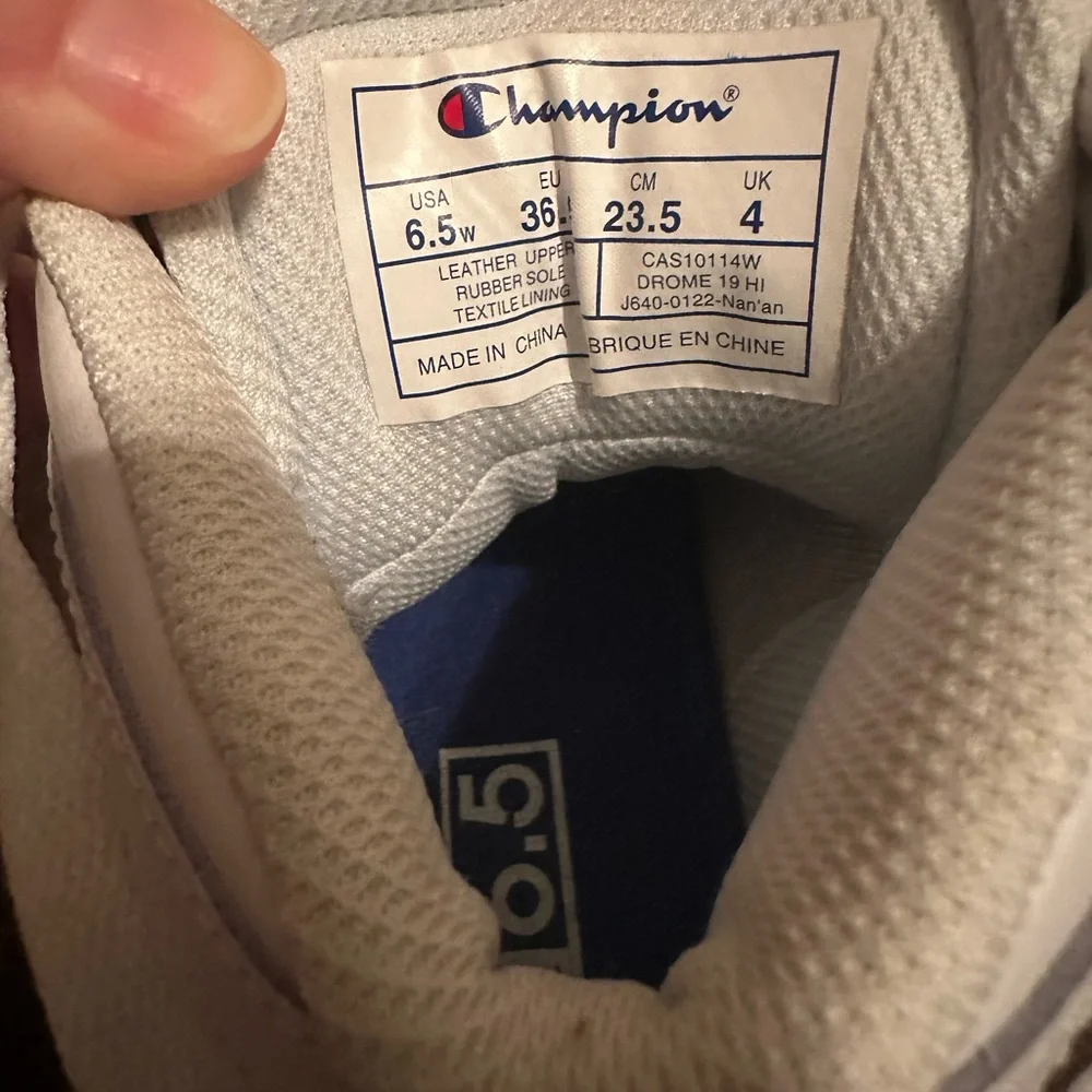Champion Women’s White Sneakers with Multicolor Accents - Picture 5 of 5
